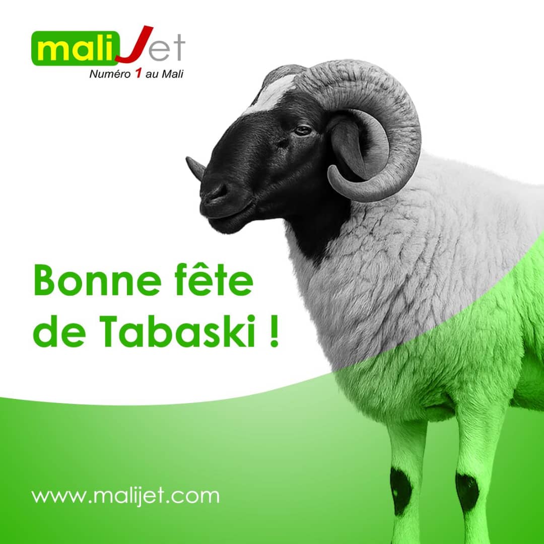 Toute l'équipe de Malijet vous souhaite une Bonne Fête de Tabaski ! Aw sambé sambé !